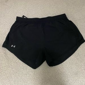 Black under armour shorts, size small